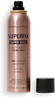 Makeup Revolution, Super Fix Misting Spray, Fissante Sprey Makyaj Malzemesi, Opaco, Lunga Tenuta, Arricchito Con E, 150 Ml ürün görseli 1