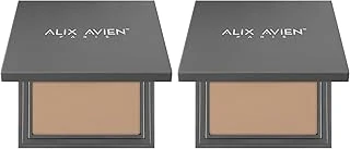 Alix Avien Kompakt Pudra - 12 Saate Kadar Kalıcılık - Soğuk-Nötr Cilt Alt Tonu - Compact Powder 11 Caramel (2 Paketi) ürün görseli 1