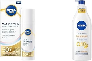 Sun Spf50 Güneş Koruyucu Nemlendirici Primer Makyaj Bazı 30Ml Q10 Sıkılaştırıcı Vücut Losyon400Ml ürün görseli 1