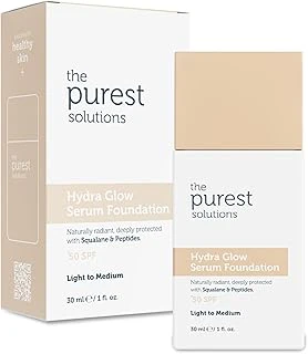 The Purest Solutions Nemlendirici & Canlandırıcı Fondöten Spf 50, 30 Mililitre – Açık/Orta Ton ürün görseli 1
