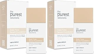 The Purest Solutions Cilt Tonu Eşitleyici & Karşıtı Fondöten Spf 50, 30 Mililitre – Açık/Orta Ton (2 Paketi) ürün görseli 1