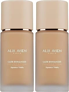 Alix Avien Kırışıklık Karşıtı Nemlendirici Spf30 Parlak Bitişli Fondöten Care Enhancer 813 Pale Amber (2 Paketi) ürün görseli 1