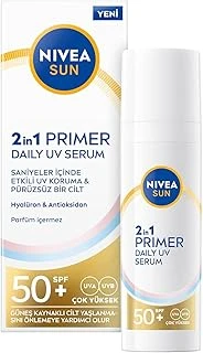 Sun Spf50 Nemlendirici Primer 30Ml, Makyaj Bazı, Hyaluron, Antioksidan, Yüksek Güneş Koruyucu ürün görseli 1