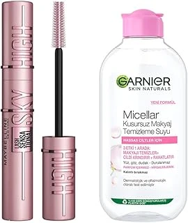 New York Lash Sensational Sky High Maskara + Skin Naturals Micellar Kusursuz Makyaj Temizleme Suyu (200 Ml) ürün görseli 1