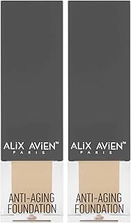 Alix Avien Yaşlanma Karşıtı İçeren Nemlendirici Spf15+ Fondöten Anti Aging Foundation 509 Warm Amber (2 Paketi) ürün görseli 1
