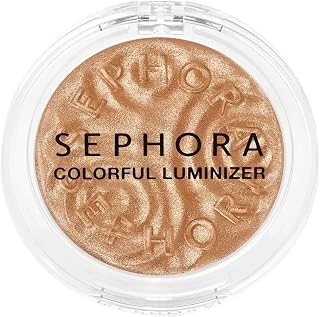 Colorful Luminizer-Uzun Süre Kalıcı Işıltılı&Parlak Bitişli Aydınlatıcı Pudra 3.5 G, 01 Glitzy Gold ürün görseli 1