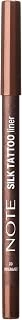 Note Cosmetics Silk Tattoo Liner Suya Dayanıklı İpeksi Jel Göz Kalemi - 02 Espresso ürün görseli 1
