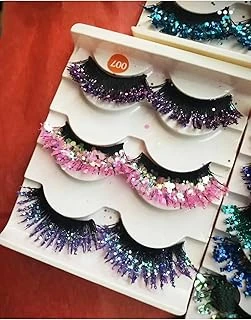 Kirpik 3Lu Özel Tasarım Glitter Kirpik 3D ürün görseli 1