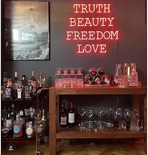 Sanec Truth/Beauty/Freedom/Love Neon ürün görseli 1