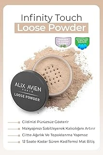 Alix Avien İpeksi Toz Pudra - Sabitleyici Etki Mat Bitiş - Loose Powder 03 Apricot ürün görseli 1