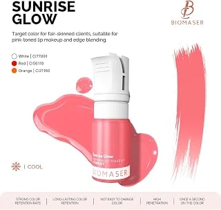 Bi̇omaser Glow Pudra Serisi Profesyonel Dudak Pigmenti, 12Ml, Saf Pembe ürün görseli 1