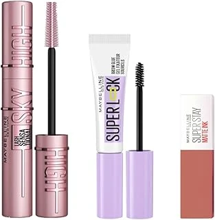 Lash Senseational Sky High Maskara & Super Lock Kaş Sabitleyici Maskara & Super Stay 65 Mini Fondöten Hediyeli ürün görseli 1