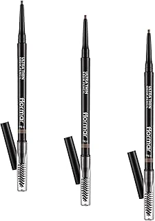 Thin Fırça Başlıklı & Asansörlü Ucu İnce Kaş Kalemi 001 Beige (3 Paketi) ürün görseli 1