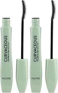 Note Cosmetics Curvaceous Hacim Kıvırma Etkili Maskara - Siyah (2 Paketi) ürün görseli 1