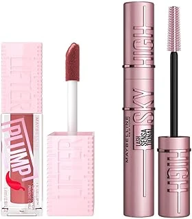 New York Lifter Plump Dudak Parlatıcısı- 005 Peach Fever & Lash Sensational Sky High Maskara Makyaj Seti ürün görseli 1