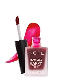 Note Cosmetics Flawless Happy Tint Lip & Cheek 03 Sweet Pink Dudak Yanak Renklendirici Likit Allık, Pembe ürün görseli 1