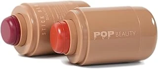 Pop Beauty 2'Li Allık Dudak Renklendirici Stick Set, Makyaj Çantası Hediyeli ürün görseli 1