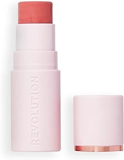 Revolution Skin Silk Blush Stick - Yanaklar, Gözler Dudaklar Için Renk - Kremden Pudraya Kadar Formül - Vegan & Cruelty-Free - Peachy Pink - 4,5 G ürün görseli 1