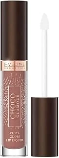 Eveline Cosmetics Choco Glamour Vinyl Parlak Dudak Efektli Vegan Likit Ruj 4,5 Ml No 1 Ruby Chocolate ürün görseli 1
