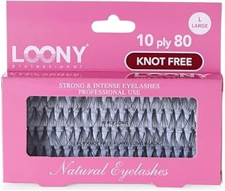 Loony Takma Kirpik 80'Li Long Düğümsüz - Doğal Görünüm Makyaj İçin Ev Profesyonel Kullanıma Uygun ürün görseli 1