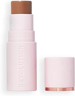 Revolution Skin Silk Bronzer Stick - Yanaklar, Gözler Dudaklar Için Uygulayıcı Boya - Krem-Pudra Formülü - Vegan Cruelty-Free - Medium Sunset - 4,5 G ürün görseli 1