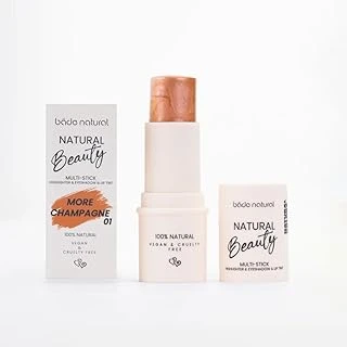 Bade Highlighter & Far & Dudak Renklendirici Çok Amaçlı Stick More Champagne 01%100 Doğal ürün görseli 1