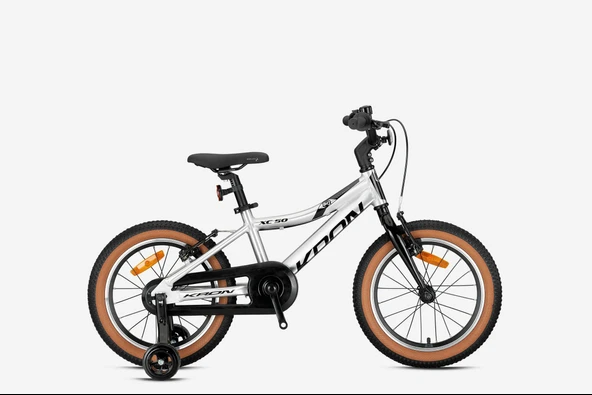 Kron XC 50 16 Jant V-Fren Alüminyum Kadro Denge Tekerlekli  Çocuk Bisikleti  Parlak Gri Siyah ürün görseli 1