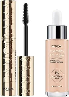 Paris Panorama Hacim Veren Maskara Siyah & True Match Nude Fondöten 0.5-2 Very Light ürün görseli 1