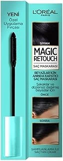 L'Oréal Paris Magic Retouch Beyazlar İçin Anında Kapatıcı Saç Maskarası Siyah ürün görseli 1