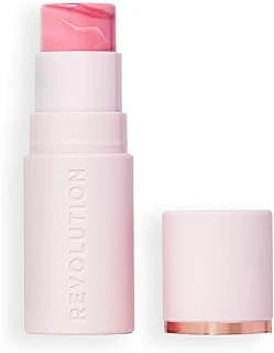 Revolution Skin Silk Blush Stick - Yanaklar, Gözler Dudaklar Için Renk - Kremden Pudraya Formül - Vegan Cruelty-Free - Pinched Light Pink - 4,5 G ürün görseli 1
