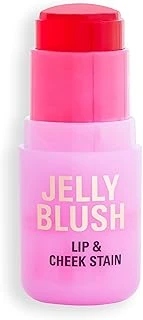 Revolution Beauty, Jelly Blush Stick Dudak Yanak Lekesi, Hyaluronik Asit Aloe Ile Uzun Ömürlü Yapılabilir, Vegan Zulüm İçermez, Çilek Kırmızısı ürün görseli 1