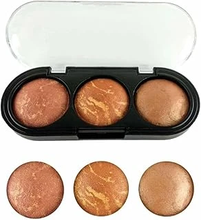 3'Lü Terracotta Allık Kahverengi No: 2 Kahverengi ürün görseli 1