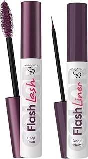 Flash Lash Mürdüm Maskara Flash Liner Makyaj Seti ürün görseli 1