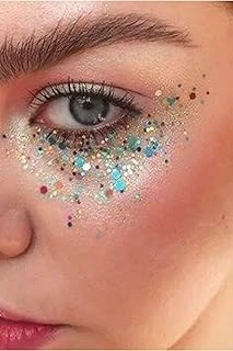 Jel Form Makyaj Simleri Glitter Işıltılı Yüz Makyajı Gece Mavisi, Hbew434 ürün görseli 1