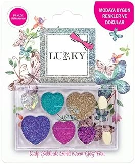 Lukky 6 Lı Şeklinde Simli Göz Farı Seti ürün görseli 1