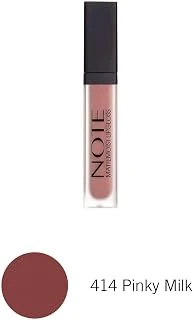 Note Cosmetique Mattemoist Lipgloss 414 Pinky Milk Yarı Mat Saten Bitişli Likit Ruj - Kahverengi ürün görseli 1
