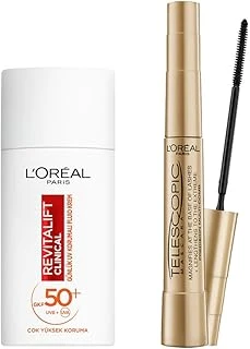 Paris Telescopic Maskara - Siyah & Revitalift Clinical Spf 50+ Günlük Yüksek Uv Korumalı Yüz Güneş Kremi 50 Ml Set ürün görseli 1