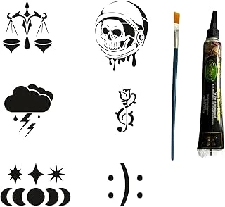 Gökyüzünün Adaleti Tüp Kına Fırça Hediyeli Tattoo Geçici Dövme Seti ürün görseli 1