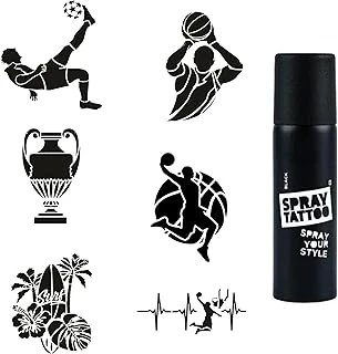 Sporcu Modelleri Spray Tattoo Geçici Dövme Yapma Seti Sprey Dövme Kiti ürün görseli 1