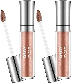 Dewy Lip Glaze Parlak & Dolgun Görünüm Veren Yapışmayan Dudak Parlatıcısı 002 Light Beige (2 Paketi) ürün görseli 1