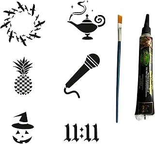 Hayalperest Modeller Tüp Kına Fırça Hediyeli Tattoo Geçici Dövme Seti ürün görseli 1