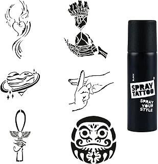 Mistik Zaman Spray Tattoo Geçici Dövme Yapma Seti Sprey Dövme Kiti ürün görseli 1