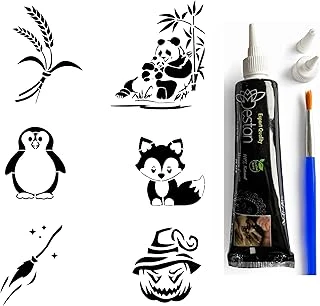 Panda Hint Kınası Ile Geçici Dövme Yapma Seti Fırça Hediyeli ürün görseli 1