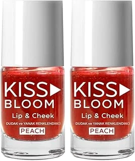 Kiss & Bloom Doğal Görünümlü Dudak Yanak Renklendirici Lip & Cheek Peach 11 Ml (2 Paketi) ürün görseli 1