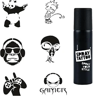 Çılgın Spray Tattoo Geçici Dövme Seti Dark Sprey Dövme Kiti ürün görseli 1