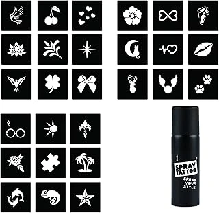 27 Desen Spray Tattoo Geçici Dövme Seti ürün görseli 1