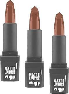 Alix Avien Yoğun Renk Veren Uzun Süre Kalıcı Nemlendirici Kadifemsi Mat Ruj - Matte Lipstick 404 Warm Caramel (3 Paketi) ürün görseli 1