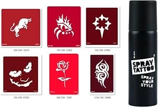 Tribal Göz Spray Tattoo Geçici Sprey Dövme Seti ürün görseli 1