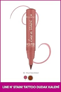 Essence Line N' Staın! Tattoo Ruj 02 Kahverengi ürün görseli 1