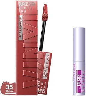 New York Super Stay Vinyl Ink Uzun Süre Kalıcı Likit Parlak Ruj 35 Cheeky & Mini Tattoo Liner Gel Pencil Makyaj Seti ürün görseli 1